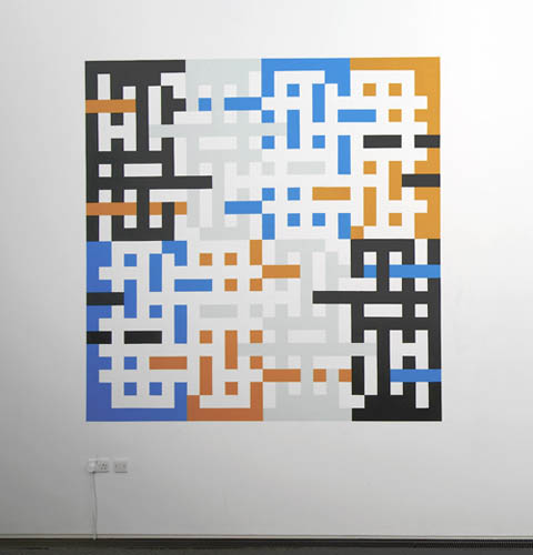 Philip Bradshaw, Installation view, That's Not What I Meant, Firstsite, Colchester, 2015, CC601 (No, Yes, No, Yes)